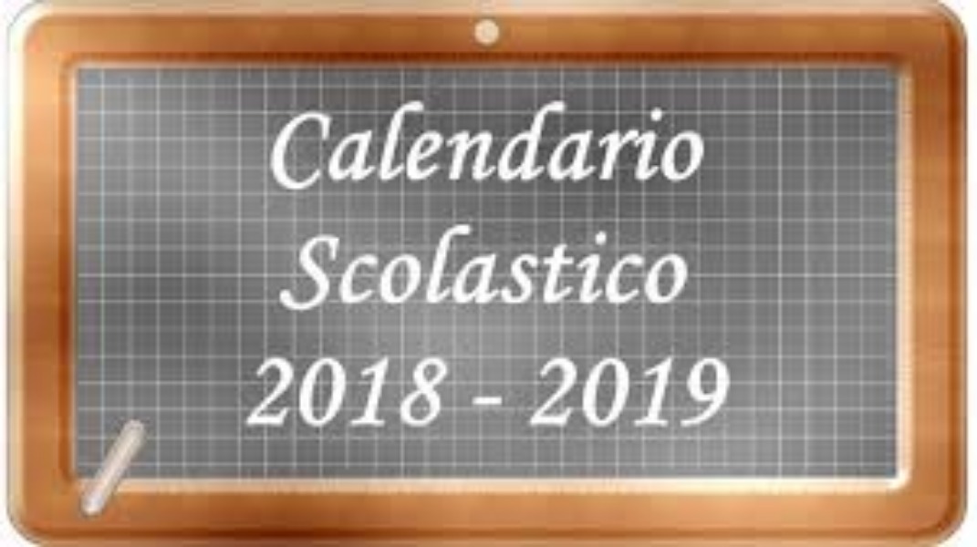 CALENDARIO SCOLASTICO - A.S. 2018/2019